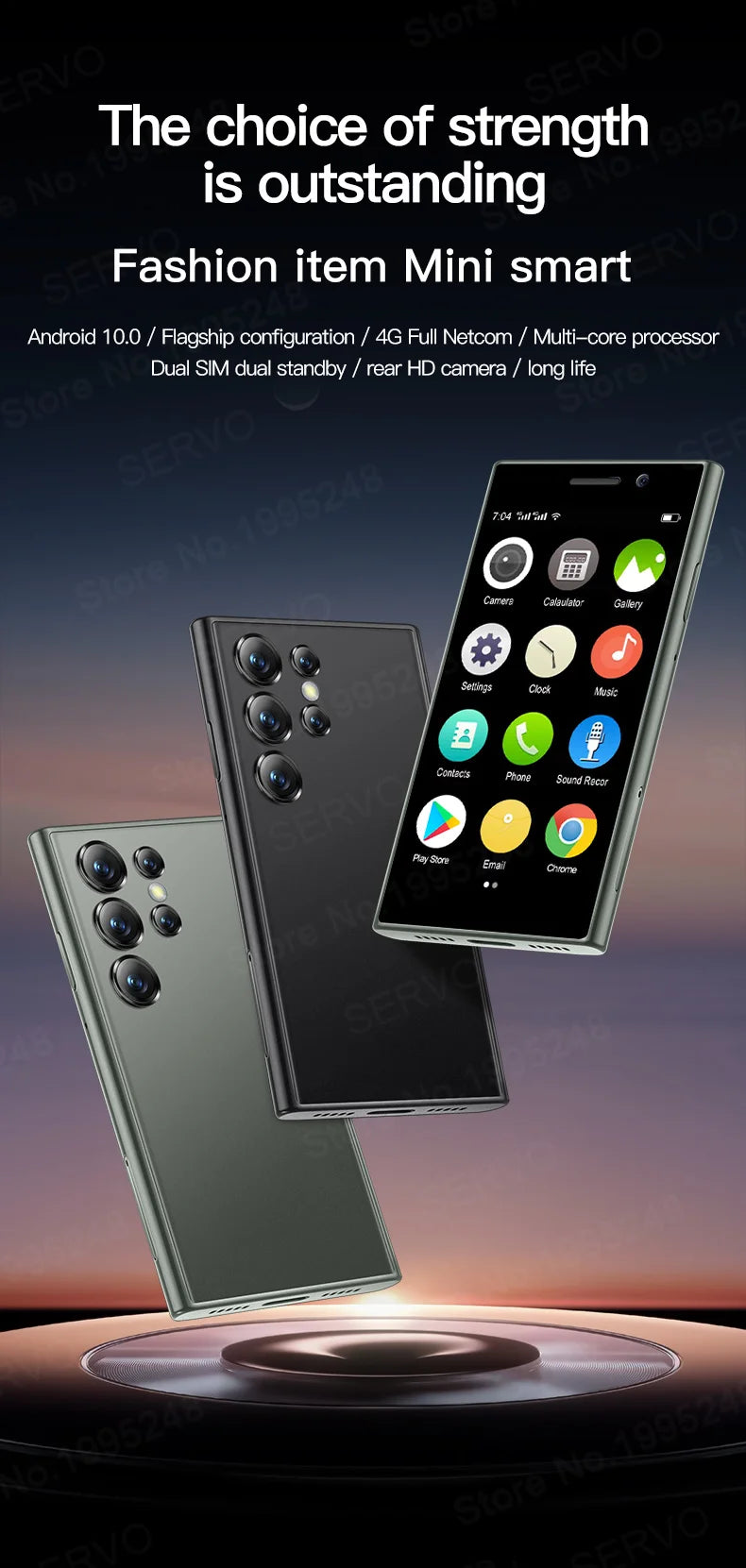 SERVO S24 Mini 4G Smartphone