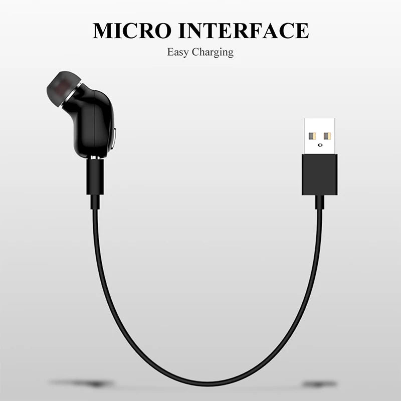 Oreillette/Micro Bluetooth invisible X9