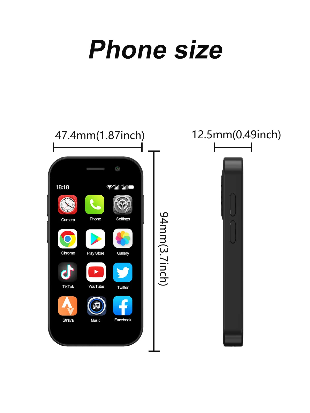 SERVO KING8000 Mini Smartphone 4G LTE
